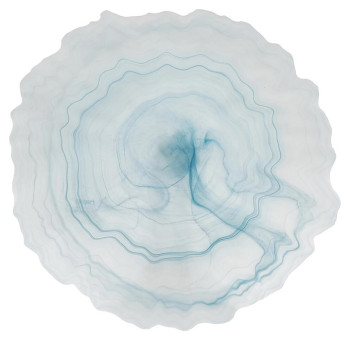 Блюдо P.L. Proff Cuisine Blue Sanset 1Q2356-6106SX d=33 см h=2 см (матовое стекло) голубое