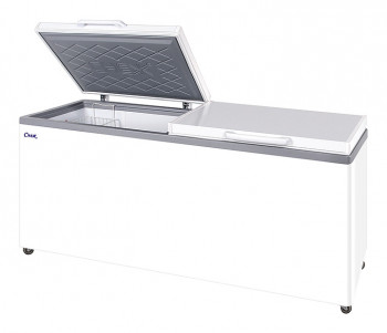 Ларь морозильный Снеж МЛК-800 нерж. крышка, с вентилятором