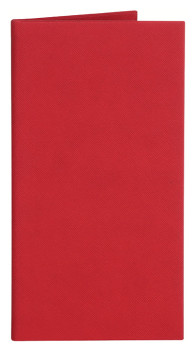 Папка-счет Luxstahl 120х220 мм Soft-touch, красная