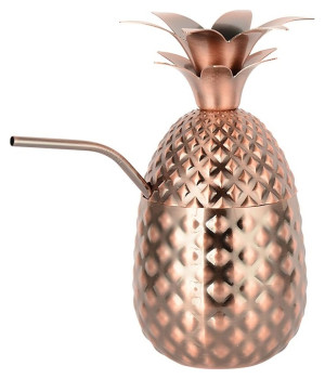 Стакан для коктейля P.L. Proff Cuisine Vintage-Bronze MG723 "Ананас" 540 мл (нерж. сталь) медный