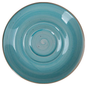 Блюдце Corone Natura HL900900C 150 мм голубое