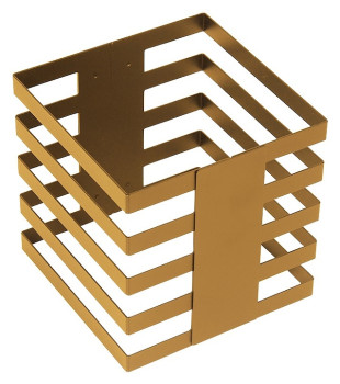 Подставка фуршетная Luxstahl Куб 200х200х200 мм золотая