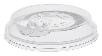 Крышка для стакана ВЗЛП 300-500 мл D 90 мм прозрачный с носиком Тип Д, пластик ПП