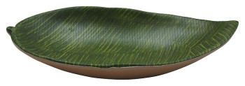 Блюдо сервировочное P.L. Proff Cuisine F46209-TAI Green Banana Leaf 23х13х3,5 см (меламин) овальное