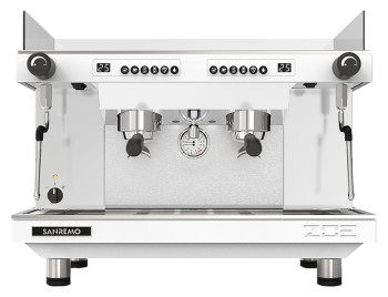 Кофемашина Sanremo Zoe Competition SED 2 низкие гр. автомат, белая