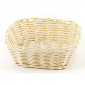 Корзинка пластиковая 170х150 мм бежевая [KT3467]