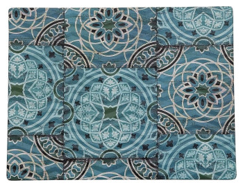 Блюдо сервировочное P.L. Proff Cuisine 541310B-TAI Damask Blue 32,5х25х1,7 см (меламин) прямоугольное