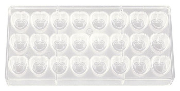 Форма для шоколада P.L. Proff Cuisine 73024142 "Сердце" 24 ячейки