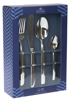 Набор столовых приборов Luxstahl Rimini 24 шт. на 6 персон