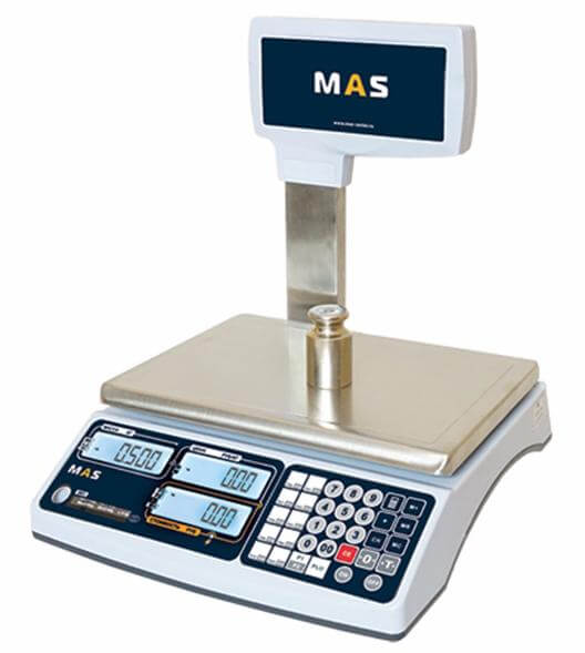 Весы электронные торговые со стойкой MAS MR1-30P