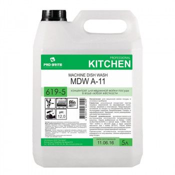 Средство для машинной мойки посуды в воде любой жёсткости MDW A 11 5 л