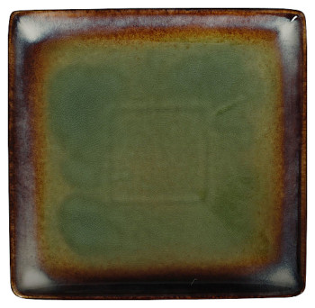 Тарелка квадратная Corone Verde HL497010 212x212 мм сине-зеленая