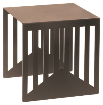 Подставка-куб фуршетная Luxstahl 170х170х170 мм бронза