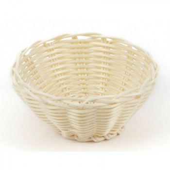 Корзинка пластиковая 150 мм бежевая [KT2023]