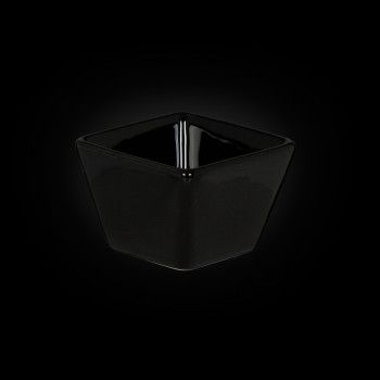 Емкость для соуса квадратная «Corone» 63 мм черная