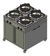 Плита газовая Вулкан KSB04 8873 WOK