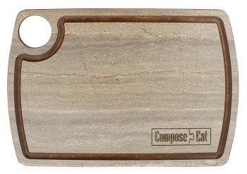 Доска разделочная ComposeEat DRJ22150406KL6 22х15 см, травертин капучино