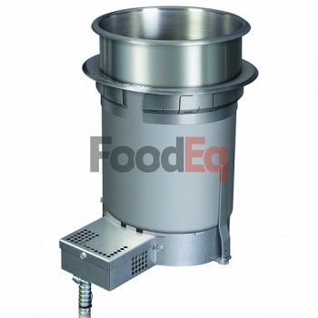 Встраиваемый круглый мармит со сливом Hatco HWB-4QTD