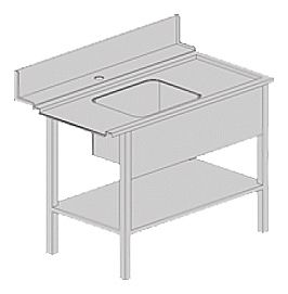 Стол для посудомоечной машины Kromo K55-DX правый