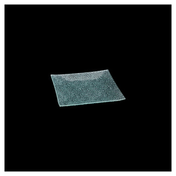 Тарелка Corone Aqua 8" 20х20 см (стекло) квадратная