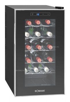 Винный шкаф Bomann KSW 345 серебристый