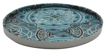 Тарелка P.L. Proff Cuisine JW35011-TAI Damask Blue 27,3х2 см (меламин) круглая с бортом