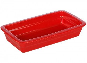 Гастроемкость керамическая «Corone» GN 1/3 328х175х60 мм красная [LQ-QK15074-186C]
