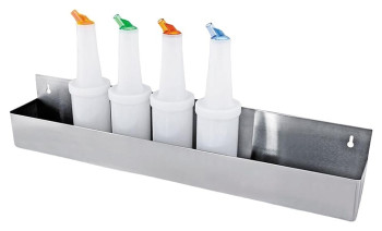 Подставка барная P.L. Proff Cuisine BarWare SPR-42S 107х10,5х15,5 см на 10 бутылок (нерж. сталь)