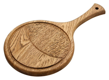 Доска для подачи Luxstahl Полумесяц 220х220 мм