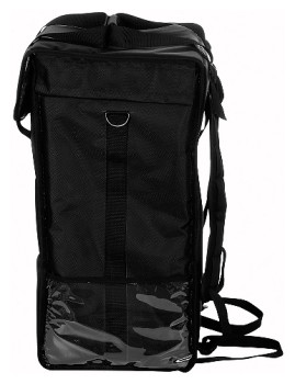 Терморюкзак Luxstahl для обедов 400х300х600 мм фольгированный черный