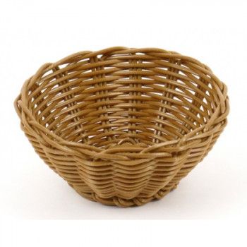 Корзинка пластиковая 150 мм коричневая [KT2023]