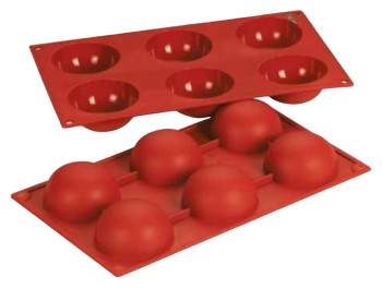 Форма силиконовая P.L. Proff Cuisine 81200405 "Полусфера" 6 ячеек