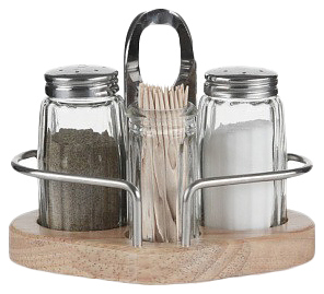 Набор для специй Luxstahl 1003 на деревянной подставке