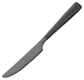 Нож столовый Pintinox Palace Martellato 1TD00003 L=21,8 см кованый черный