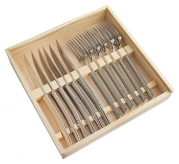 Набор столовых приборов для стейка CRISTEMA PCP-1200-12M 12 шт. на 6 персон, зеркальная полировка