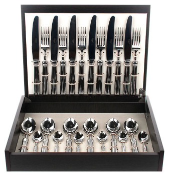 Набор столовых приборов CUTIPOL Fontainebleau P1A.006 F 24 шт., зеркальная сталь