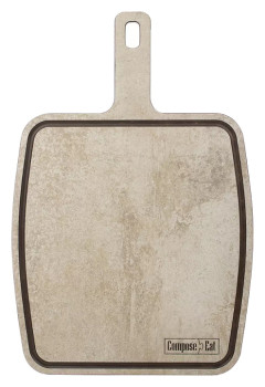 Доска разделочная ComposeEat DRRJ36250433KL6 36х25 см, с ручкой, порфир кремовый