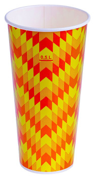 Стакан бумажный Классика-Опт 500 мл Зиг-Заг (800 шт.)