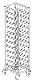 Тележка для подносов BSV-inox ТП 12