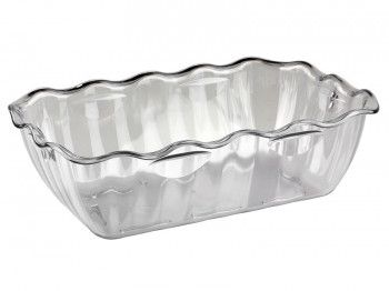 Салатник с волнистым краем ударопрочный 330х265х80 мм прозрачный [422108201]