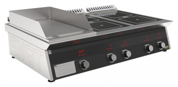 Плита индукционная комбинированная SMART INDUCTION K96-35RKB (с грилем)