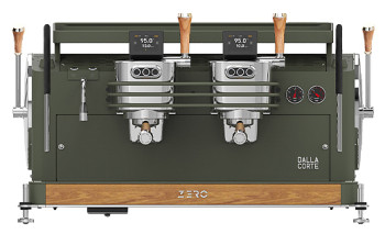 Кофемашина Dalla Corte 1 MC ZEROCL 2 VOK 400 оливковый хаки, дуб