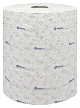 Полотенца бумажные Merida ТОП ПРИНТ АВТОМАТИК МАКСИ 2-слойные, белые (6х200 м)