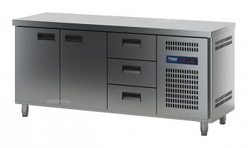 Стол холодильный ТММ СХСБ-К-1/2Д-3Я (1835x600x870)