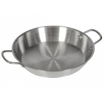 Сковорода Luxstahl 340/50 из нержавеющей стали с двумя ручками [C24131KL]