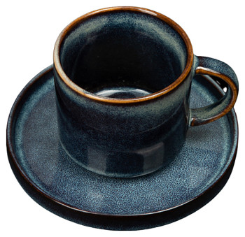 Пара чайная Corone Celeste HL486540+HL486550, HL927240 185 мл синяя