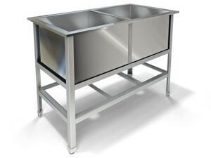 Ванна моечная KAYMAN К-ВМО-2/1200/630