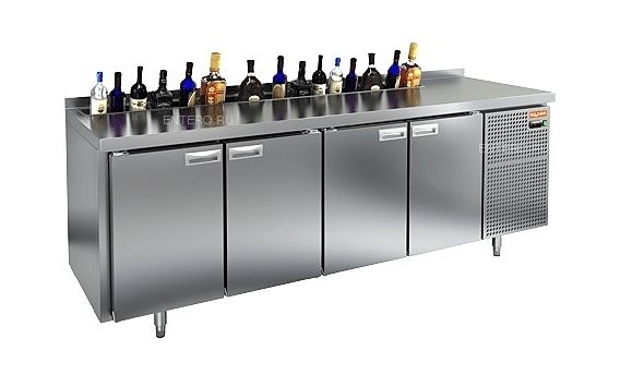 ОХЛАЖДАЕМЫЙ СТОЛ С ВАННОЙ ДЛЯ ЛЬДА ПОД БУТЫЛКИ HICOLD BR1-1111/SN