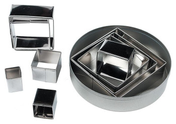 Набор форм для вырезки P.L. Proff Cuisine FDMS-SQ-9/301 "Квадрат" 9 шт.