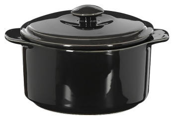 Горшок с крышкой Corone Colore LQ-SK0038-K 300 мл черный